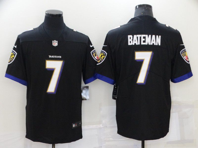 Men Baltimore Ravens #7 Bateman Black 2022 Nike Limited Vapor Untouchable NFL Jersey